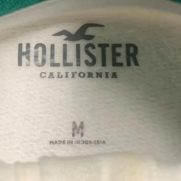 Womens Hollister Henley Pullover Long Sleeve Cropped‎ Oversized Sweatshirt - Picture 3 of 8